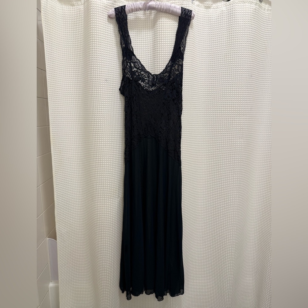 Vintage Victoria’s Secret Black Lace Lingerie Dress – Size Medium